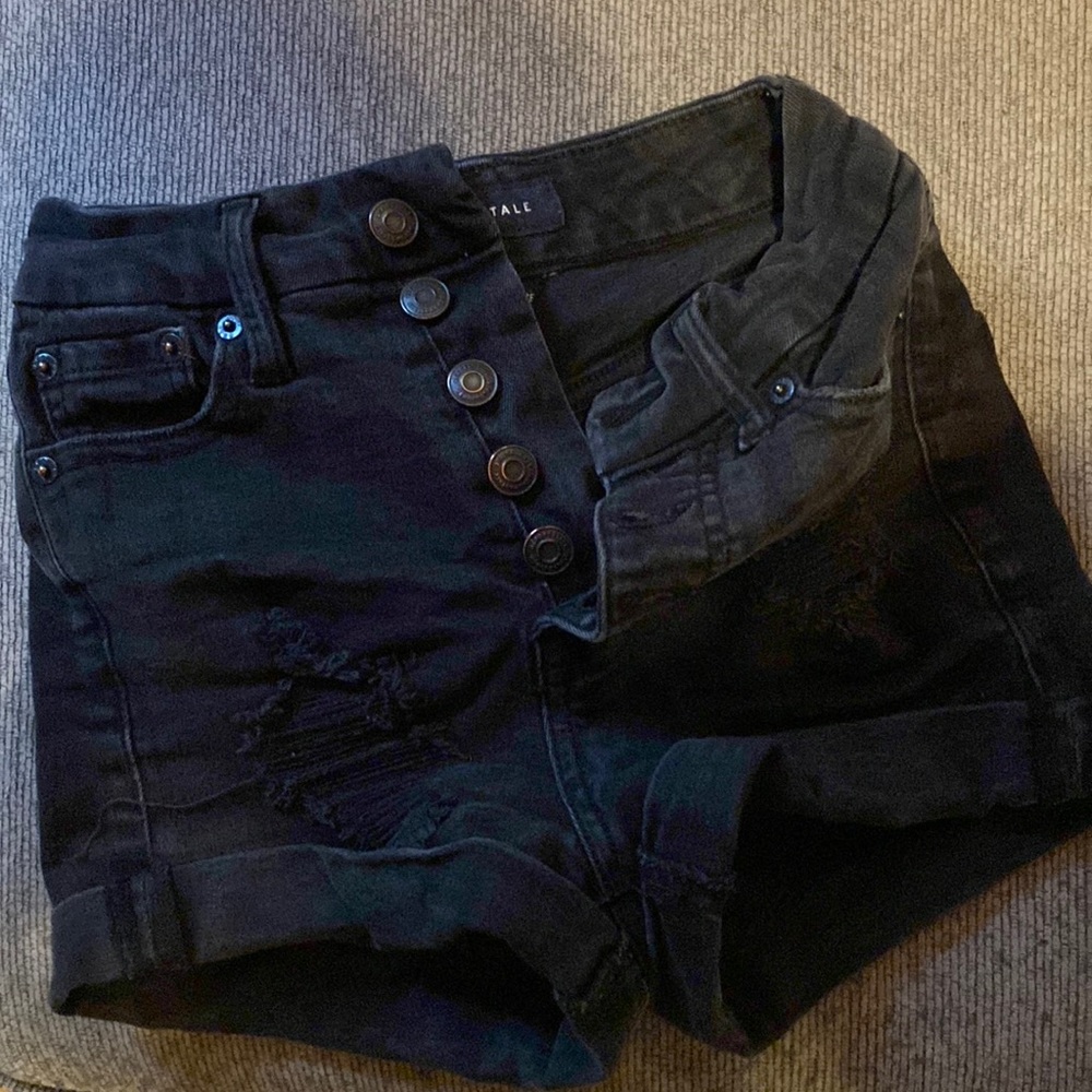 Black AéRopostale super high rise curvy size 00